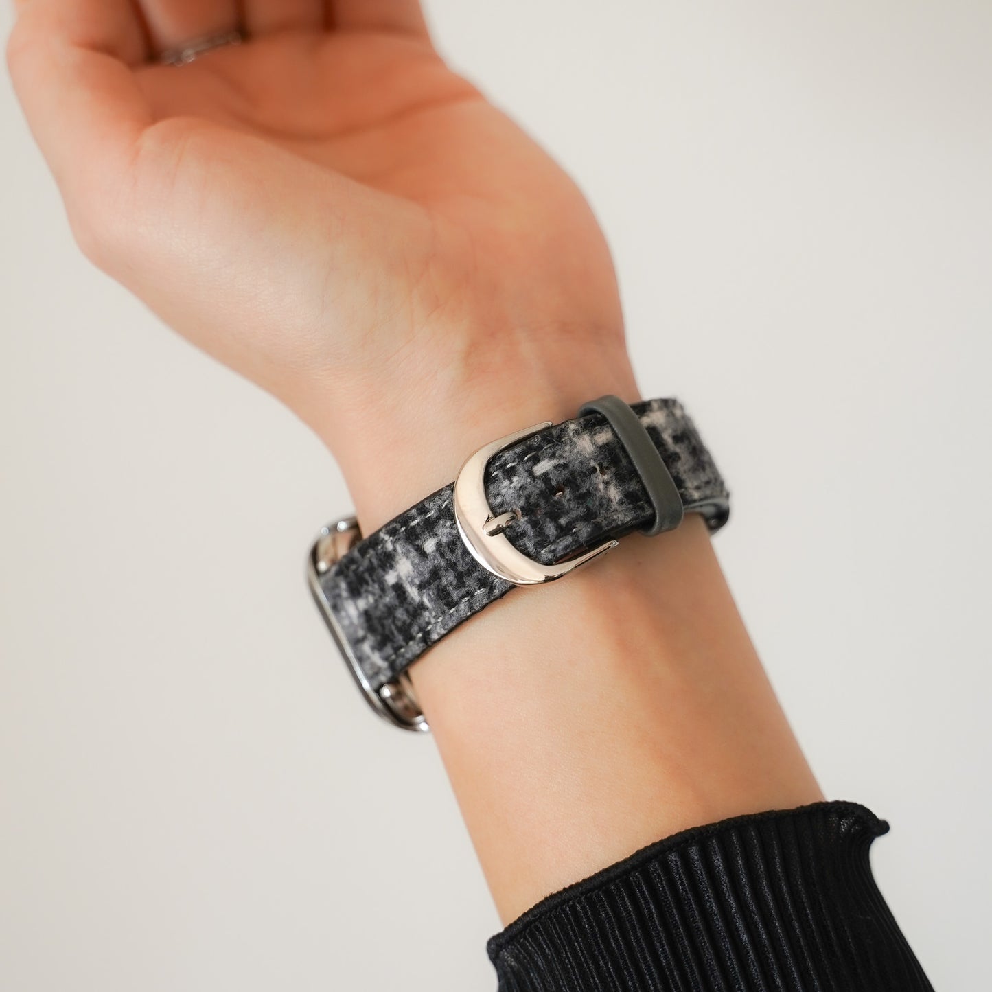 Tweed Leather Apple Watch Band Plaid Apple Watch