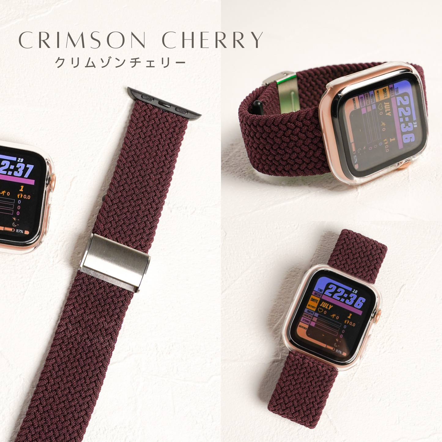 ナイロン 編み込み スポーツ アップルウォッチバンド Apple Watch ベルト