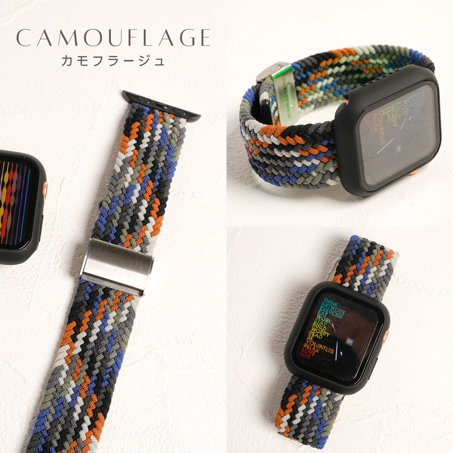 ナイロン 編み込み スポーツ アップルウォッチバンド Apple Watch ベルト