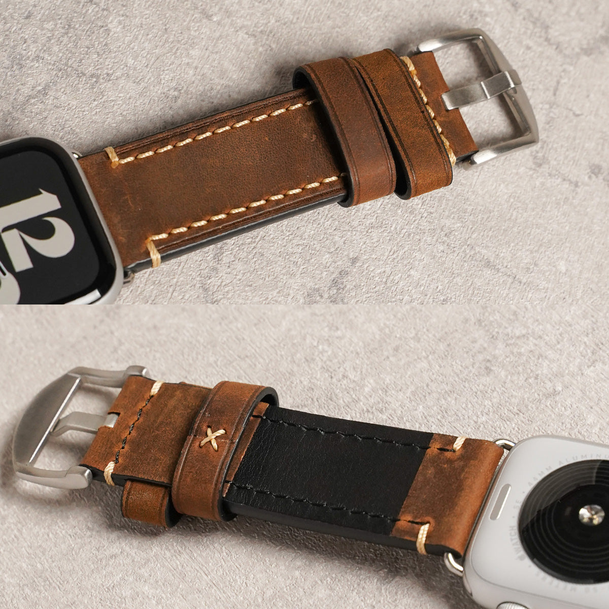 レザー 本革 メンズ アップルウォッチバンド イタリアンレザー Apple Watch ベルト