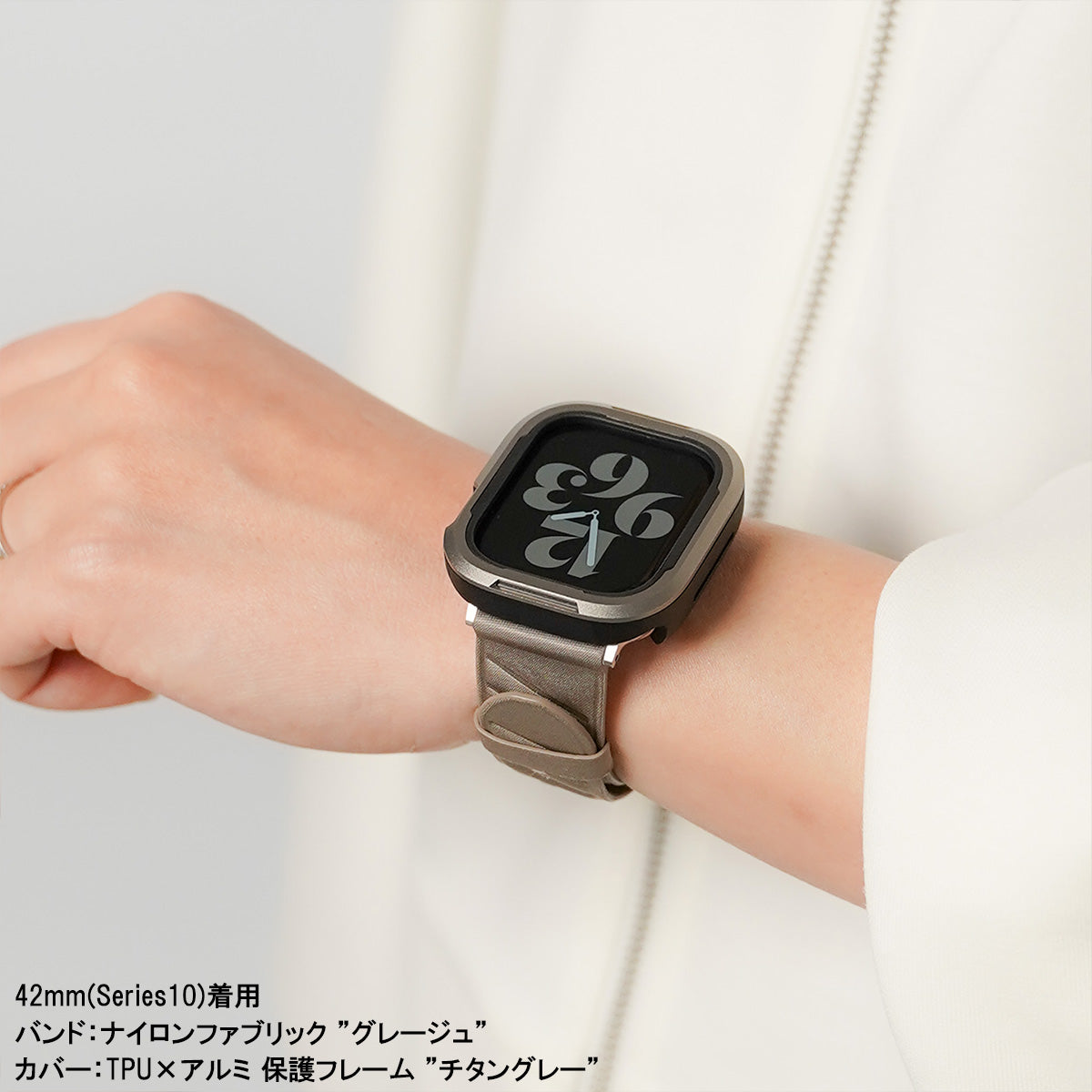ナイロンファブリック ユニセックス ストライプ アップルウォッチバンド Apple Watch ベルト