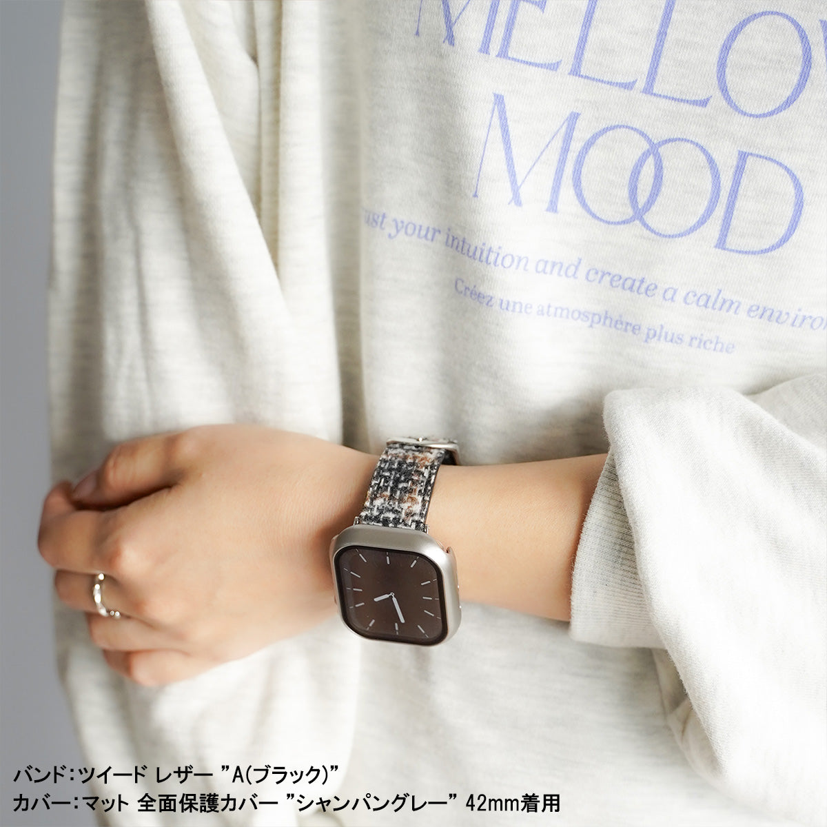 マット 全面 保護カバー ガラス付き ハードタイプ アップルウォッチ ケース Apple Watch