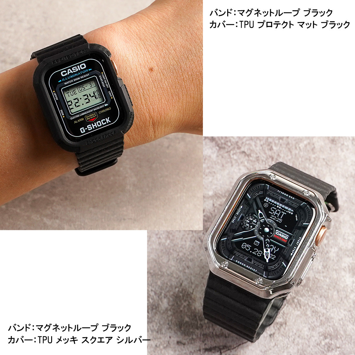 マグネット ループ レザー アップルウォッチバンド ユニセックス Apple Watch ベルト