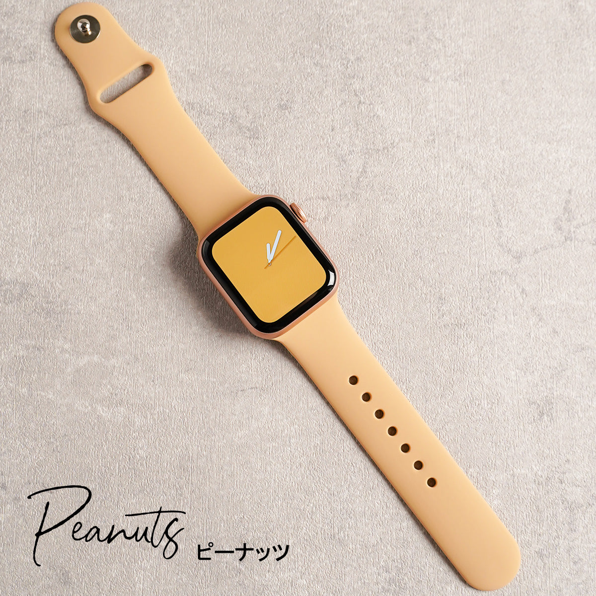 シリコン スポーツ くすみ パステル モノトーン アップルウォッチバンド Apple Watch ベルト