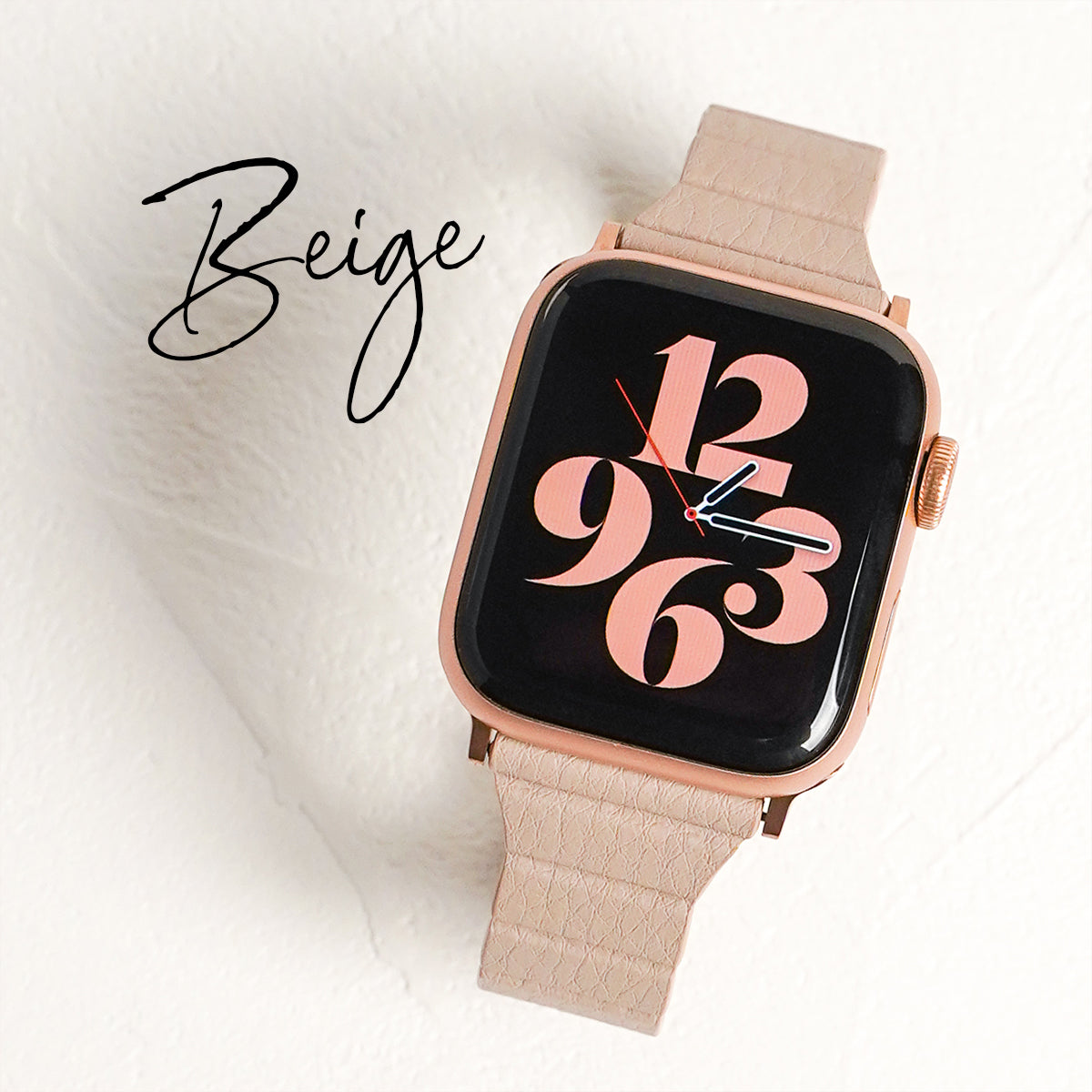 マグネット スリム レザー アップルウォッチバンド レザーループ Apple Watch ベルト