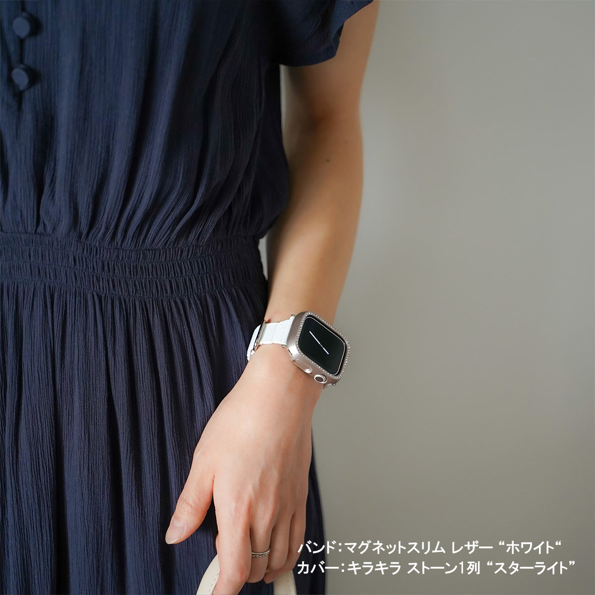 マグネット スリム レザー アップルウォッチバンド レザーループ Apple Watch ベルト