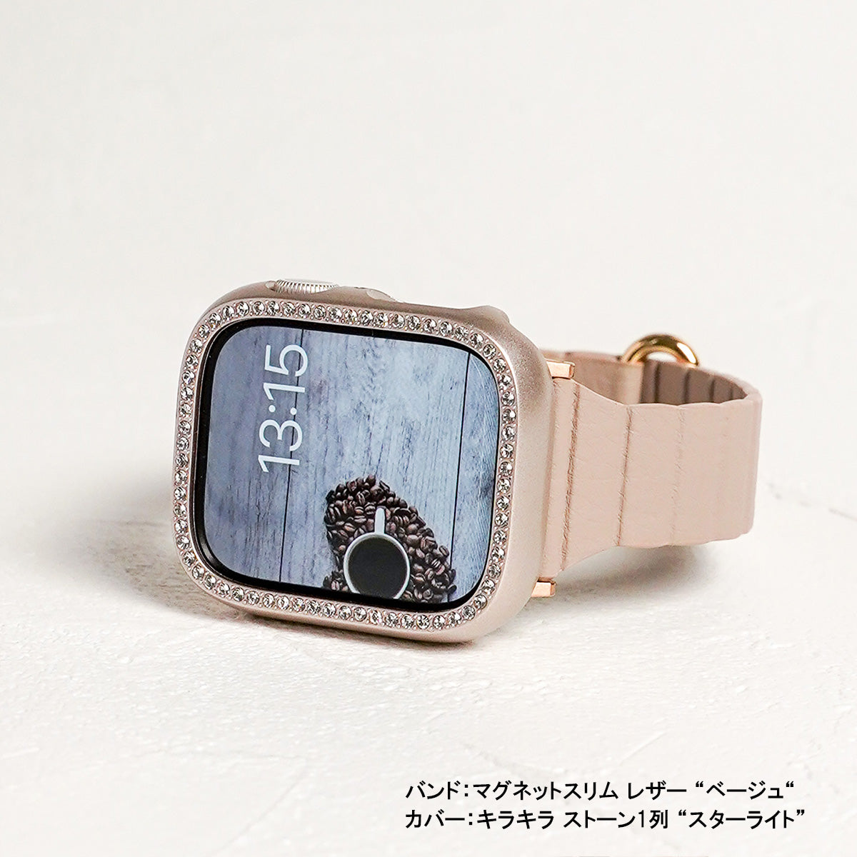 マグネット スリム レザー アップルウォッチバンド レザーループ Apple Watch ベルト