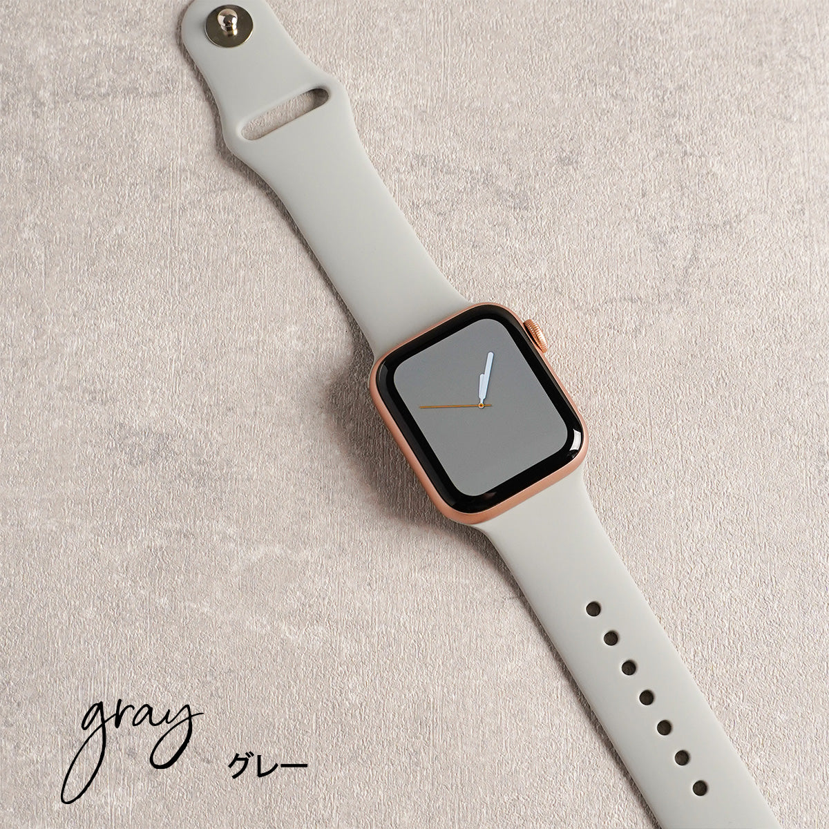 シリコン スポーツ くすみ パステル モノトーン アップルウォッチバンド Apple Watch ベルト