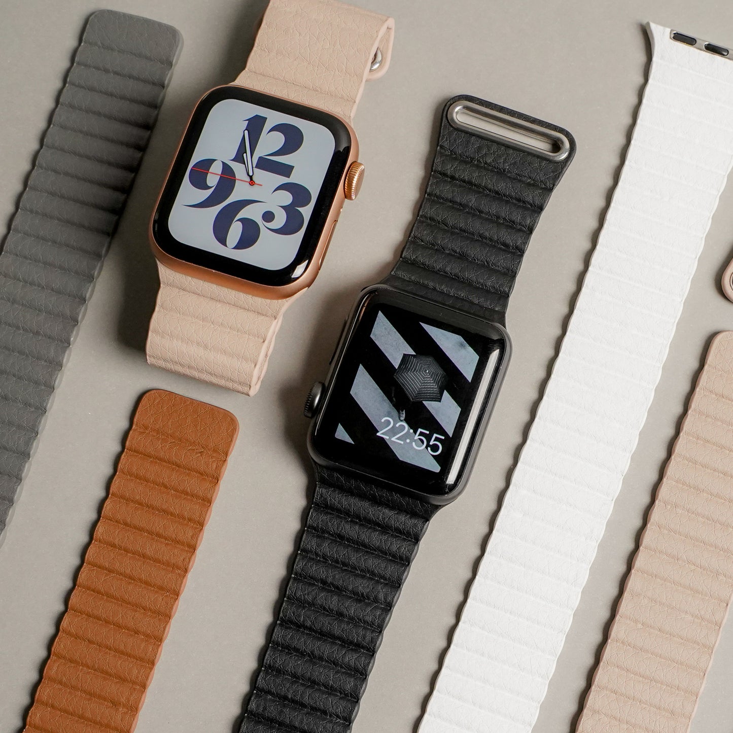 マグネット ループ レザー アップルウォッチバンド ユニセックス Apple Watch ベルト