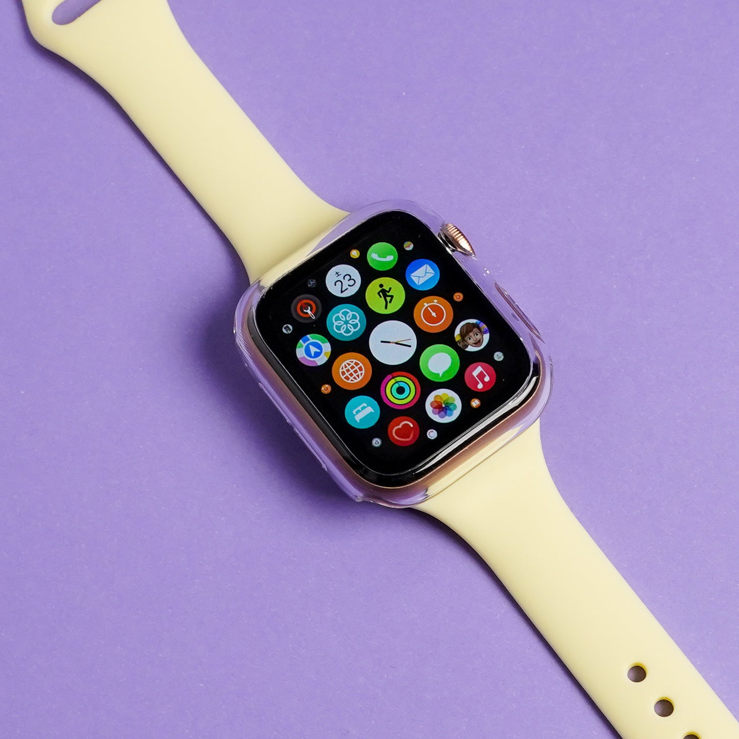 シリコン スリム アップルウォッチバンド くすみ パステル モノトーン Apple Watch