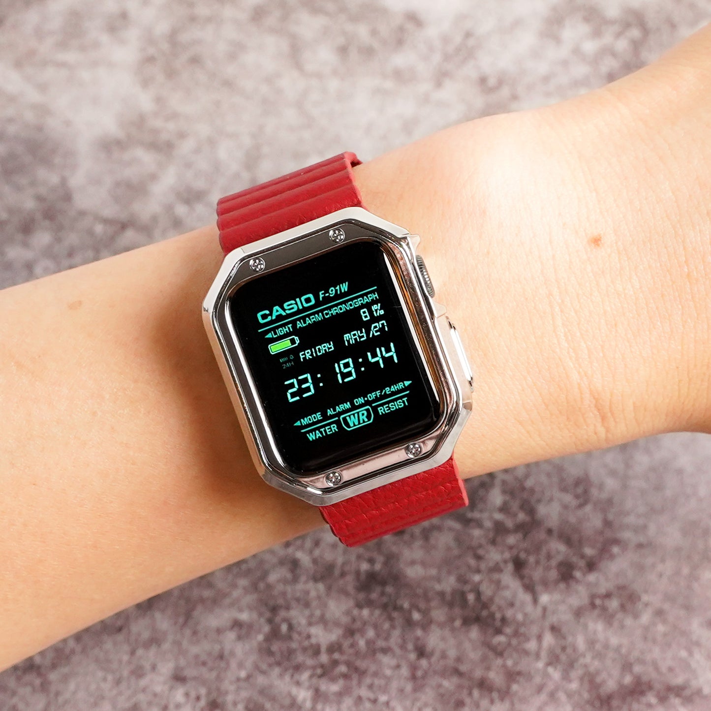 マグネット ループ カラフル レザー アップルウォッチバンド ユニセックス Apple Watch ベルト