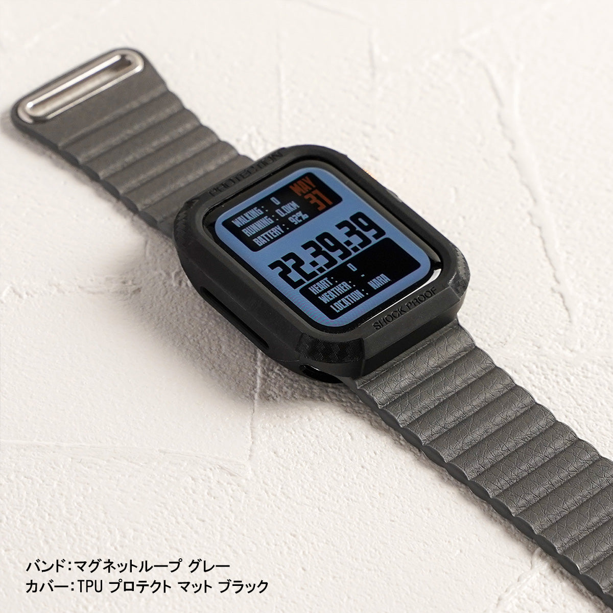マグネット ループ レザー アップルウォッチバンド ユニセックス Apple Watch ベルト