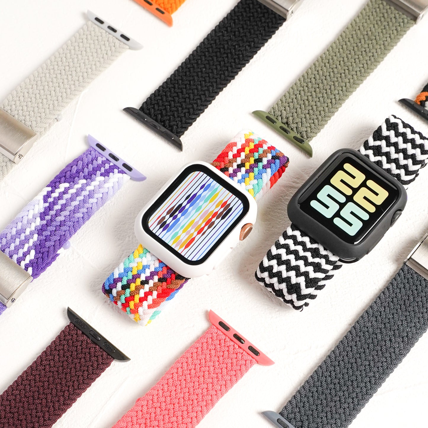 ナイロン 編み込み スポーツ アップルウォッチバンド Apple Watch ベルト