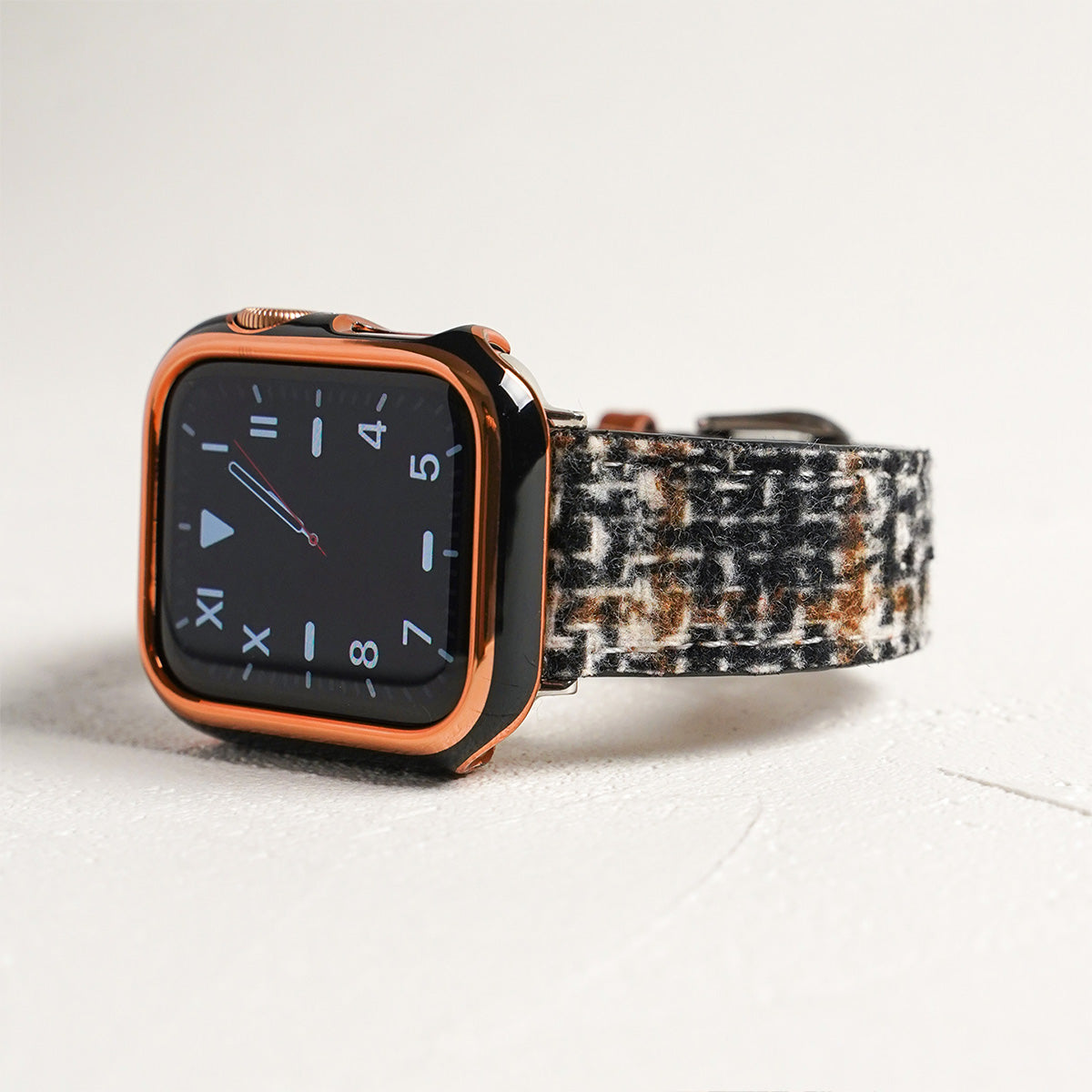 Tweed Leather Apple Watch Band Plaid Apple Watch
