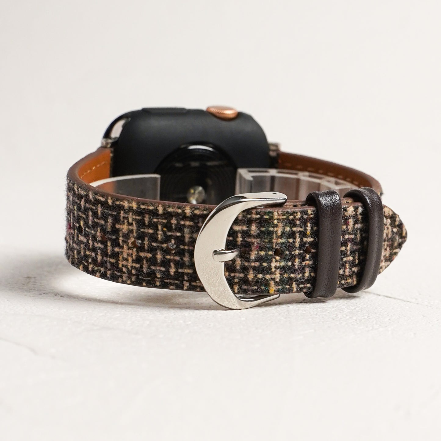 Tweed Leather Apple Watch Band Plaid Apple Watch