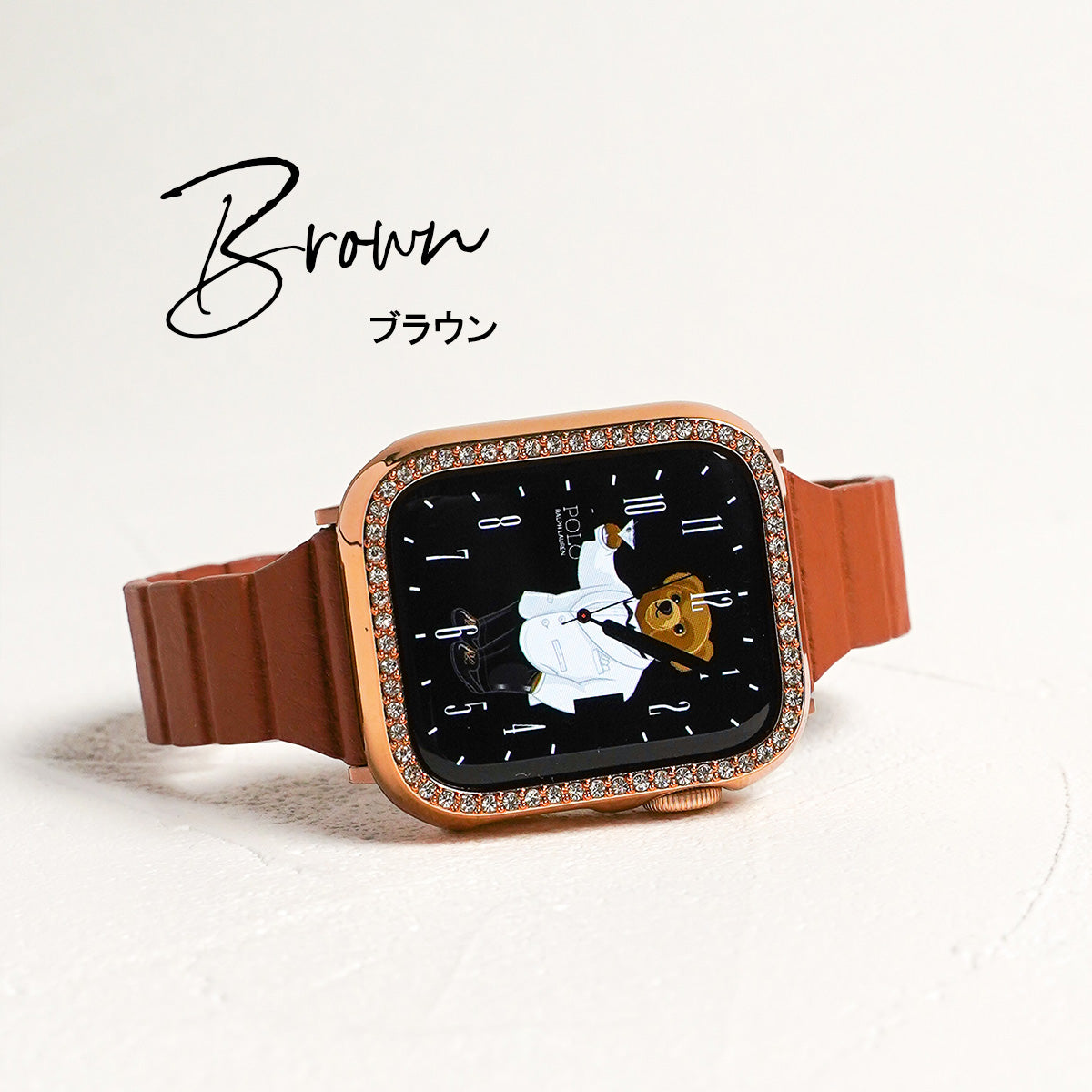 マグネット スリム レザー アップルウォッチバンド レザーループ Apple Watch ベルト