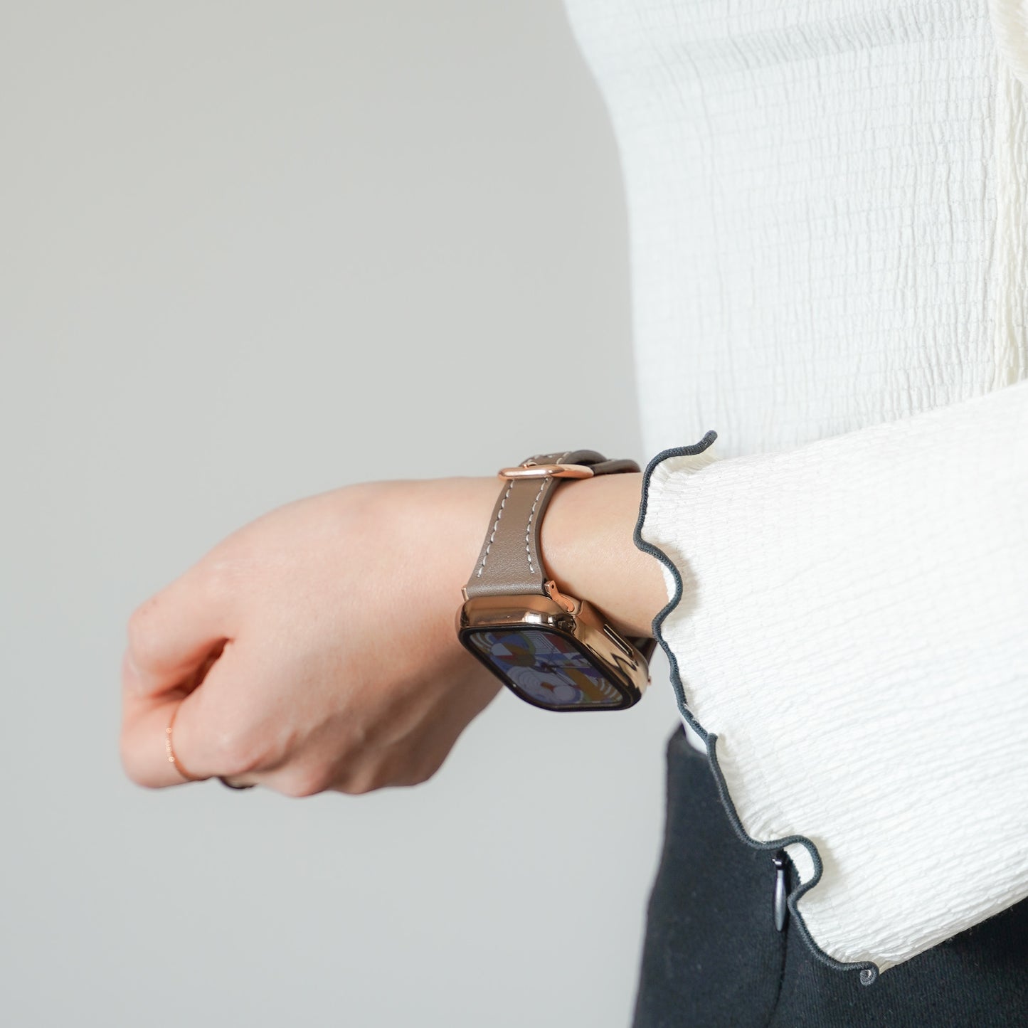 スマートレザー スリム アップルウォッチバンド Apple Watch ベルト