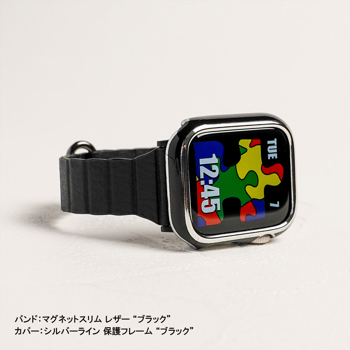 マグネット スリム レザー アップルウォッチバンド レザーループ Apple Watch ベルト