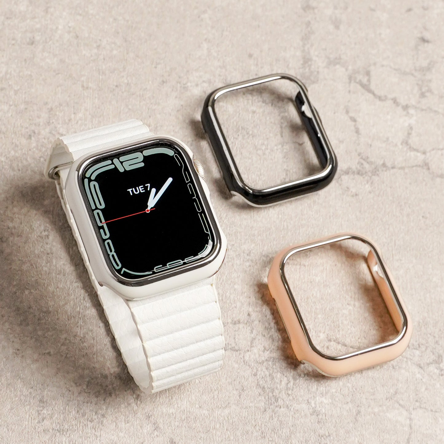 Silver Line Protective Frame Hard Type Apple Watch Case Apple Watch