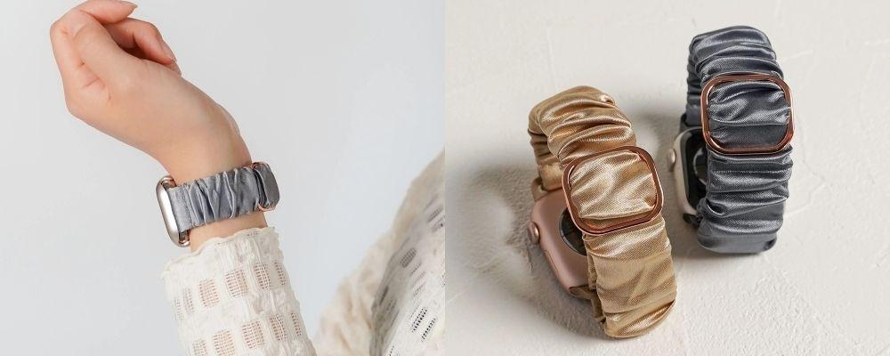 上品に、やさしくフィット。就寝中でも快適なシュシュ風バンドが新発売！