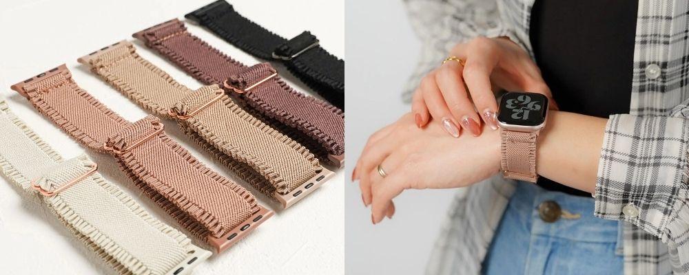 フリルが可愛すぎる、ナイロンバンドで新しい春のコーディネートに。