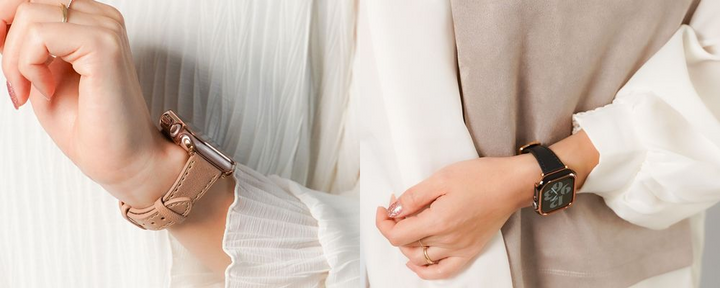 すっきりウエストデザイン、美しいシルエットの上品レザーバンドが新登場！