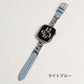 【NEW】ラインストーン スリムレザー アップルウォッチバンド Apple Watch ベルト