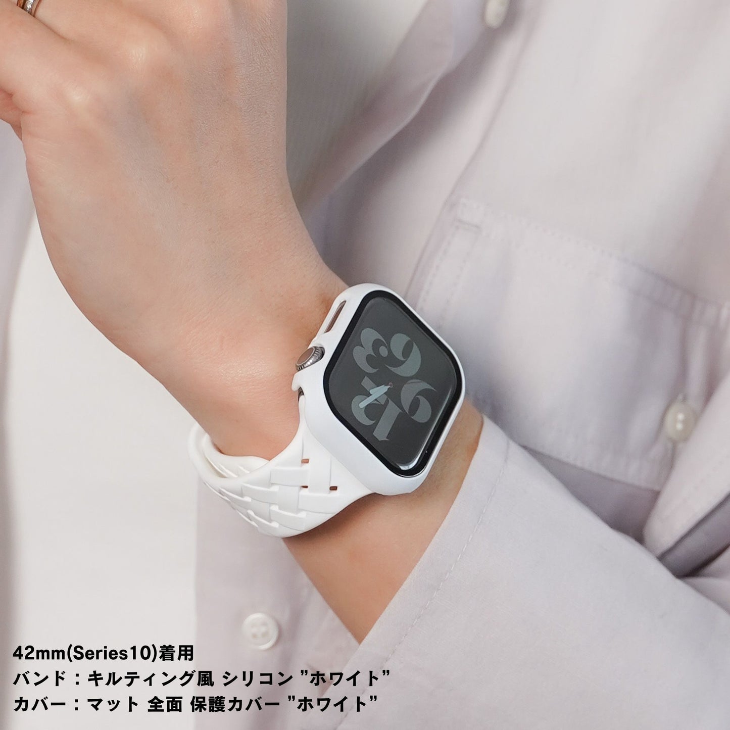 マット 全面 保護カバー ガラス付き ハードタイプ アップルウォッチ ケース Apple Watch