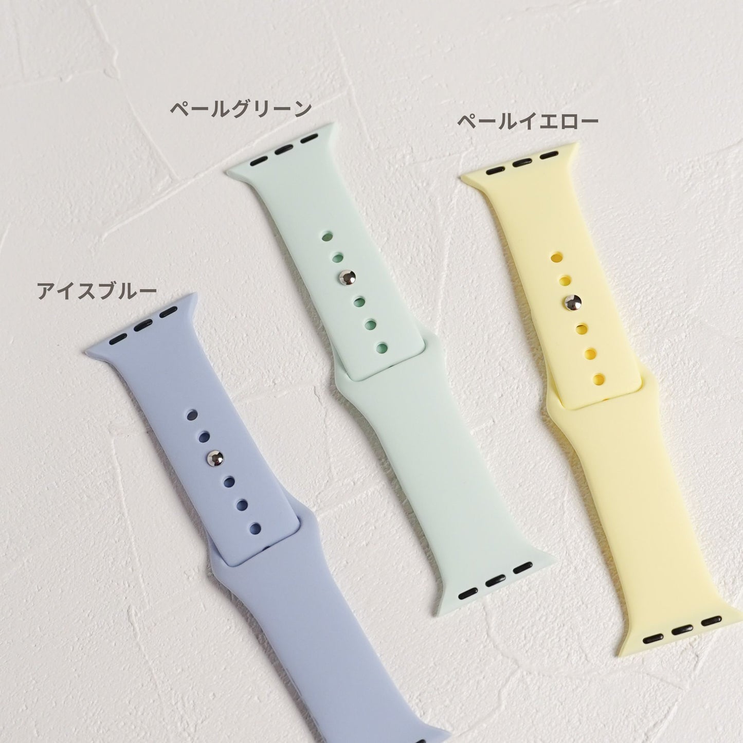 【NEW】新色追加 シリコン スポーツ くすみ パステル アップルウォッチバンド Apple Watch ベルト