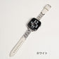 【NEW】ラインストーン スリムレザー アップルウォッチバンド Apple Watch ベルト