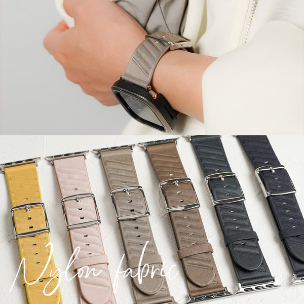 ナイロンファブリック ユニセックス ストライプ アップルウォッチバンド Apple Watch ベルト