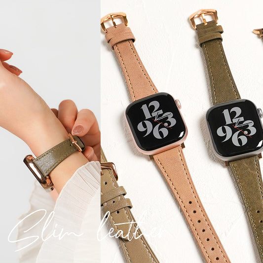 レザー スリムウエスト アップルウォッチバンド Apple Watch ベルト