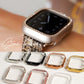 Glitter 1 Row of Stones Protective Frame Hard Type Apple Watch Cover Case Apple Watch