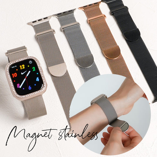 Milanese Magnetic Stainless Steel Mesh Apple Watch Band Apple Watch