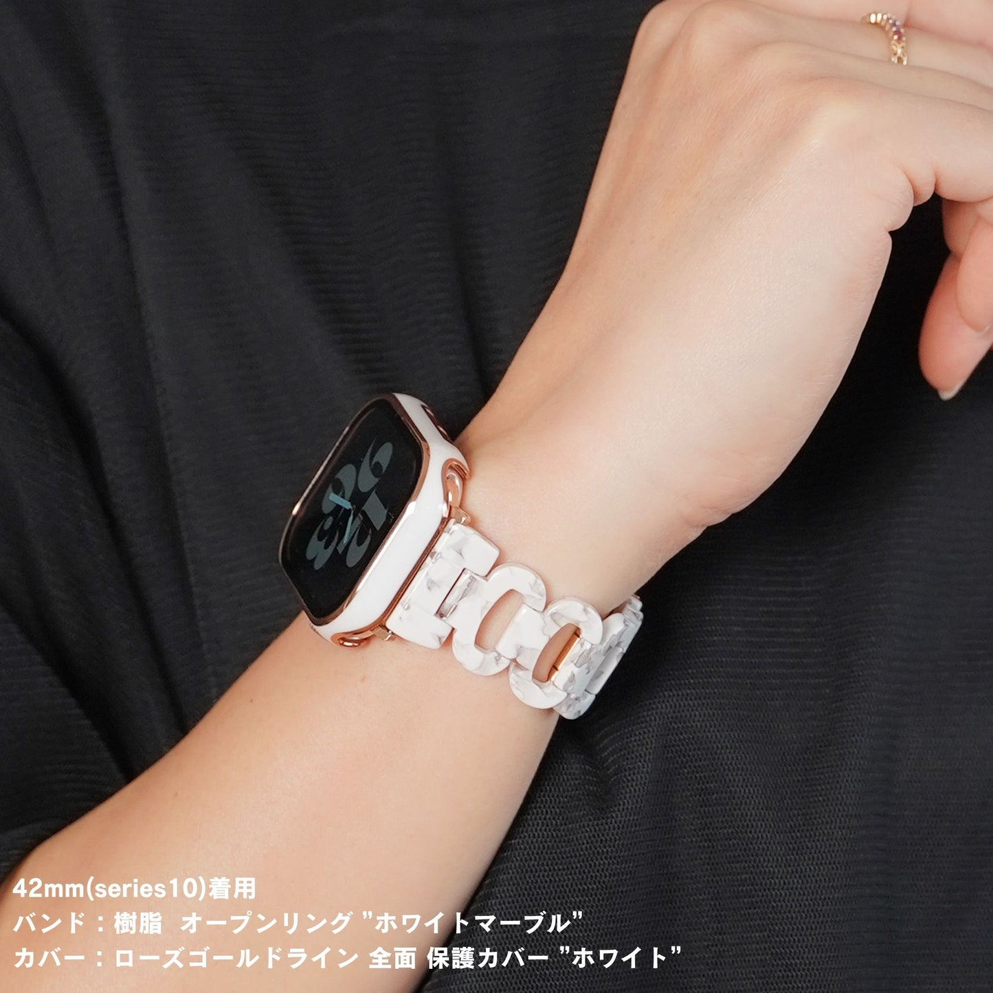 【NEW】樹脂 オープンリング アップルウォッチバンド Apple Watch ベルト