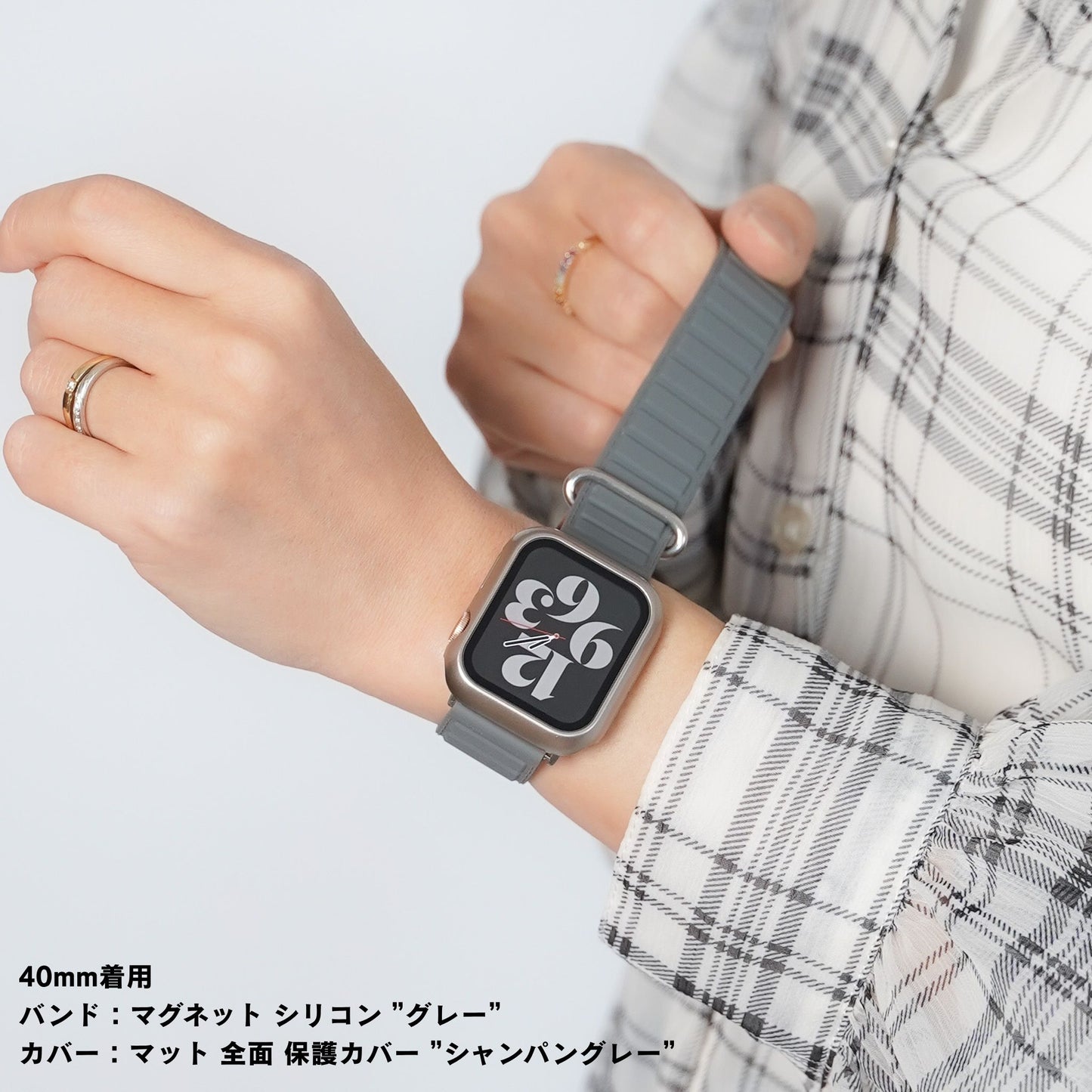 マット 全面 保護カバー ガラス付き ハードタイプ アップルウォッチ ケース Apple Watch