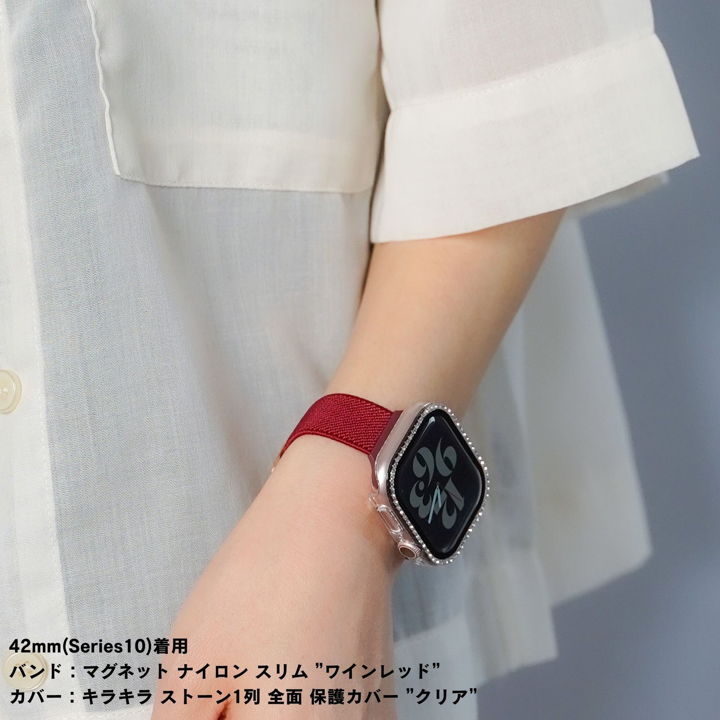 【NEW】マグネット ナイロン スリム アップルウォッチバンド Apple Watch ベルト