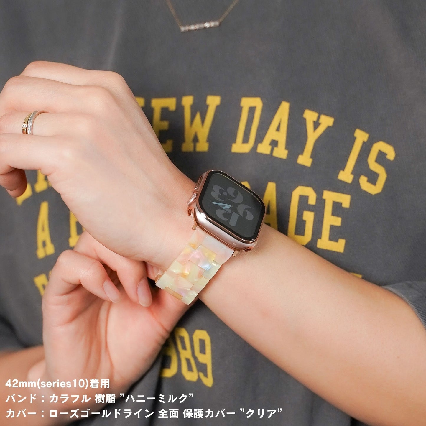 【NEW】カラフル 樹脂 アップルウォッチバンド Apple Watch ベルト