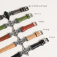 【NEW】ハート×ストーン スリムレザー アップルウォッチバンド Apple Watch ベルト