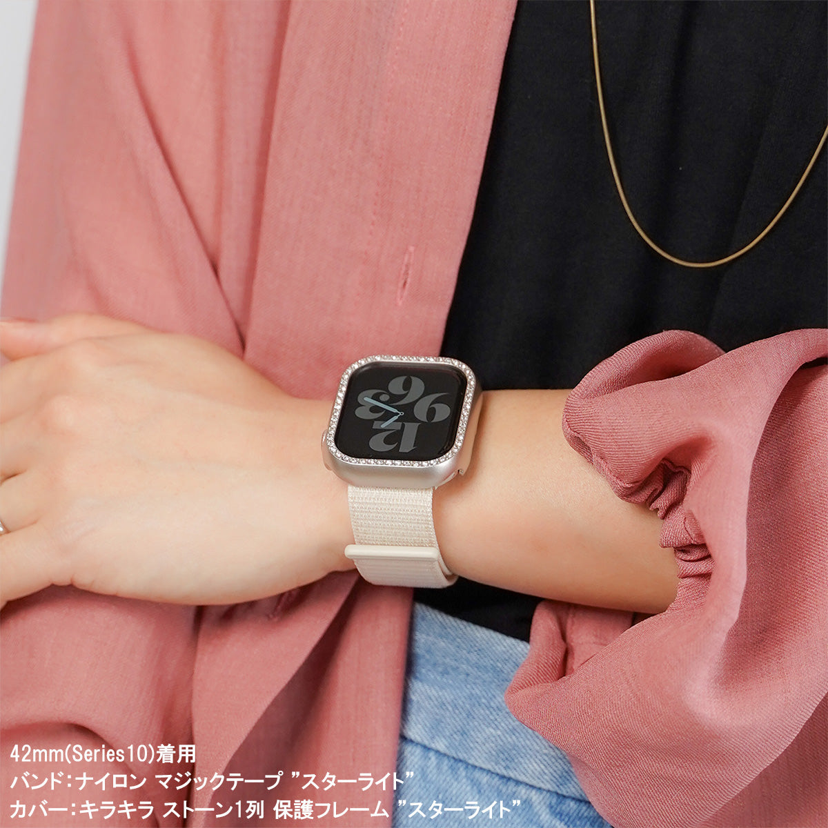 【NEW】ナイロン マジックテープ アップルウォッチバンド Apple Watch ベルト