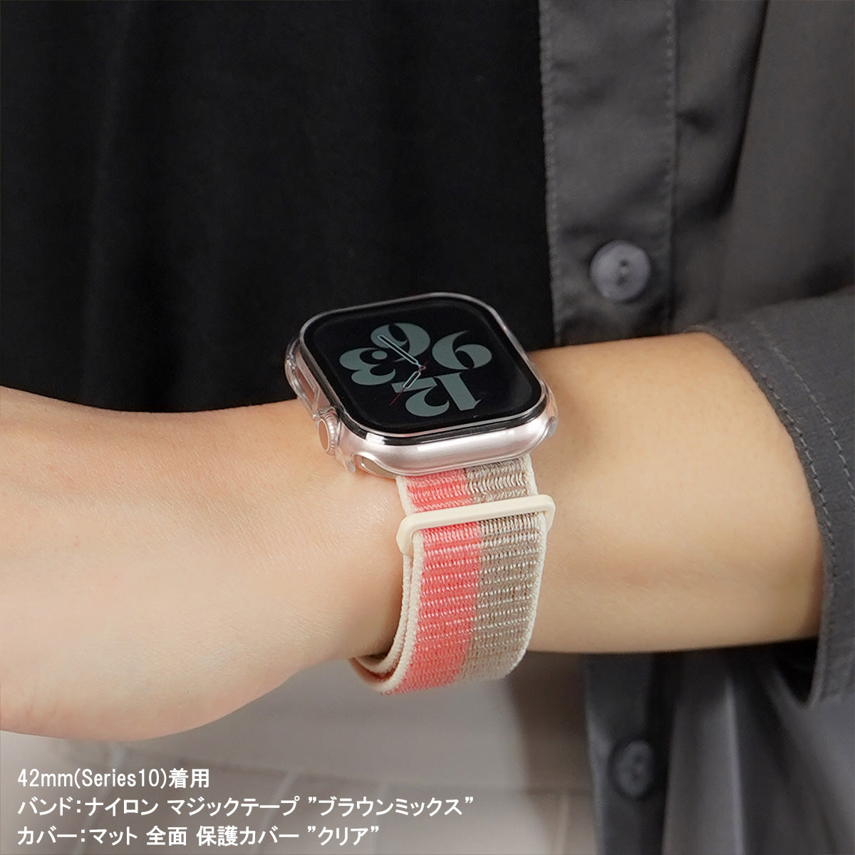【NEW】ナイロン マジックテープ アップルウォッチバンド Apple Watch ベルト