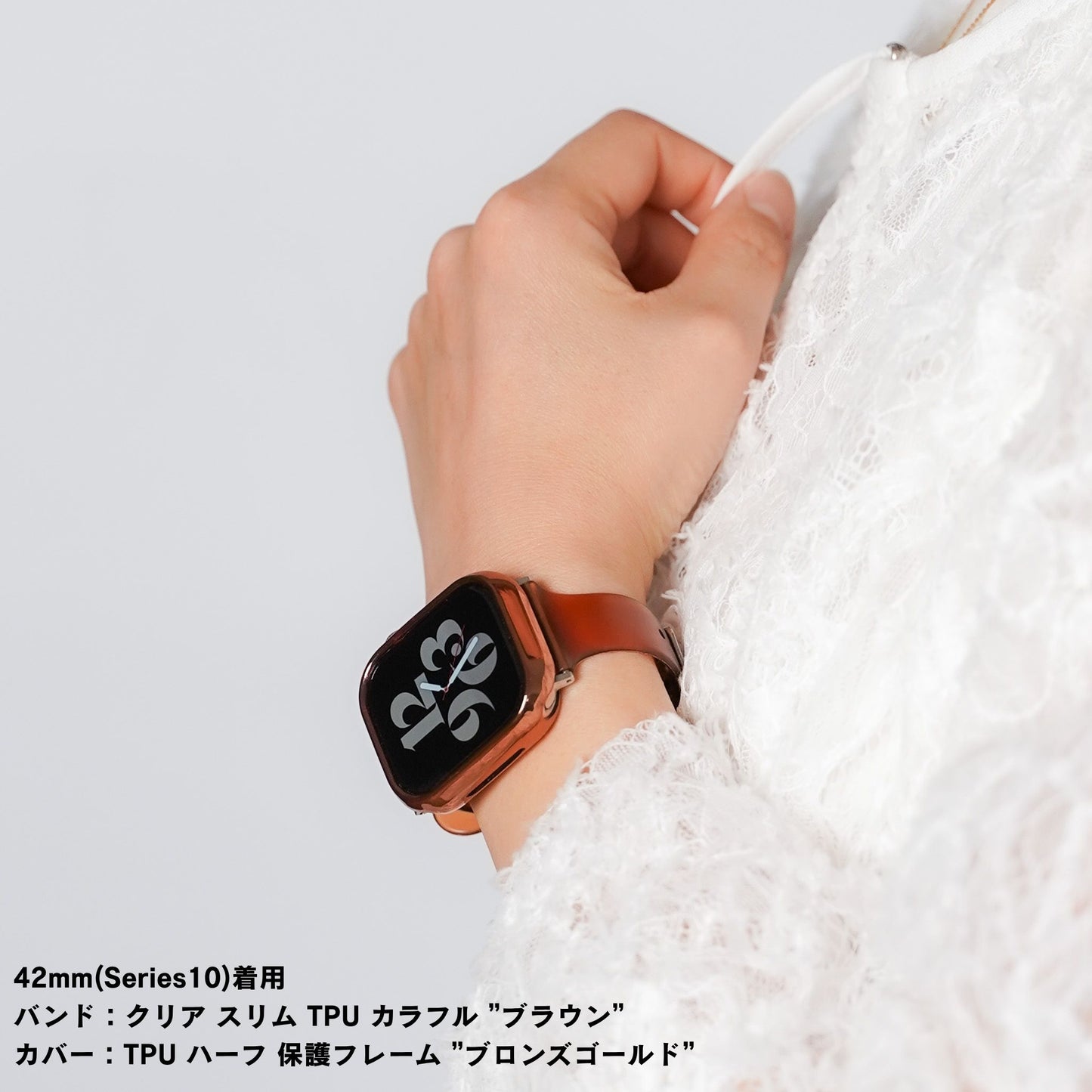 【NEW】クリア スリム TPU カラフル アップルウォッチバンド Apple Watch ベルト