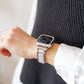 樹脂×ステンレス 大理石 ローズゴールド シルバー アップルウォッチバンド Apple Watch ベルト