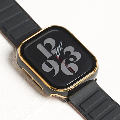 【NEW】ゴールドライン 全面 保護カバー ガラス付き ハードタイプ アップルウォッチ ケース Apple Watch