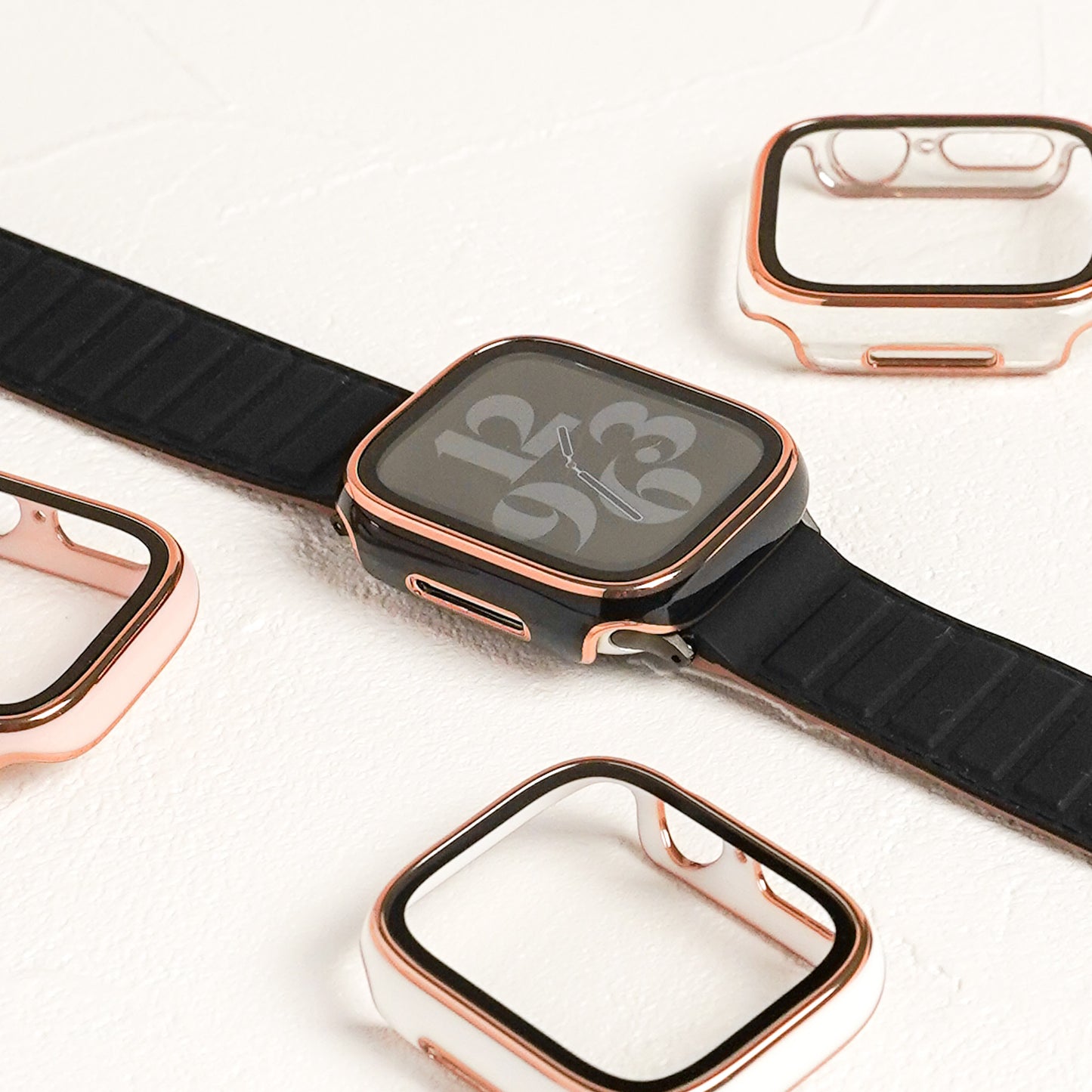 [NEW] Rose Gold Line Full Protective Cover Hard Type Apple Watch Case Apple Watch