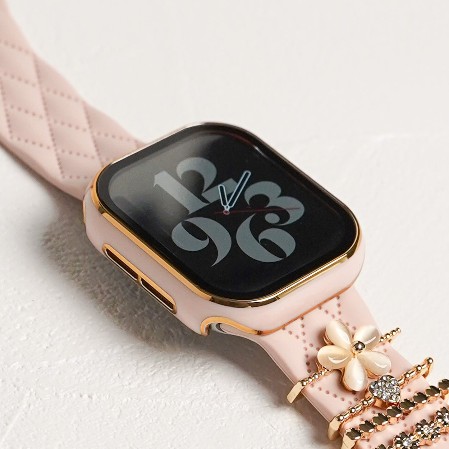 【NEW】ゴールドライン 全面 保護カバー ガラス付き ハードタイプ アップルウォッチ ケース Apple Watch