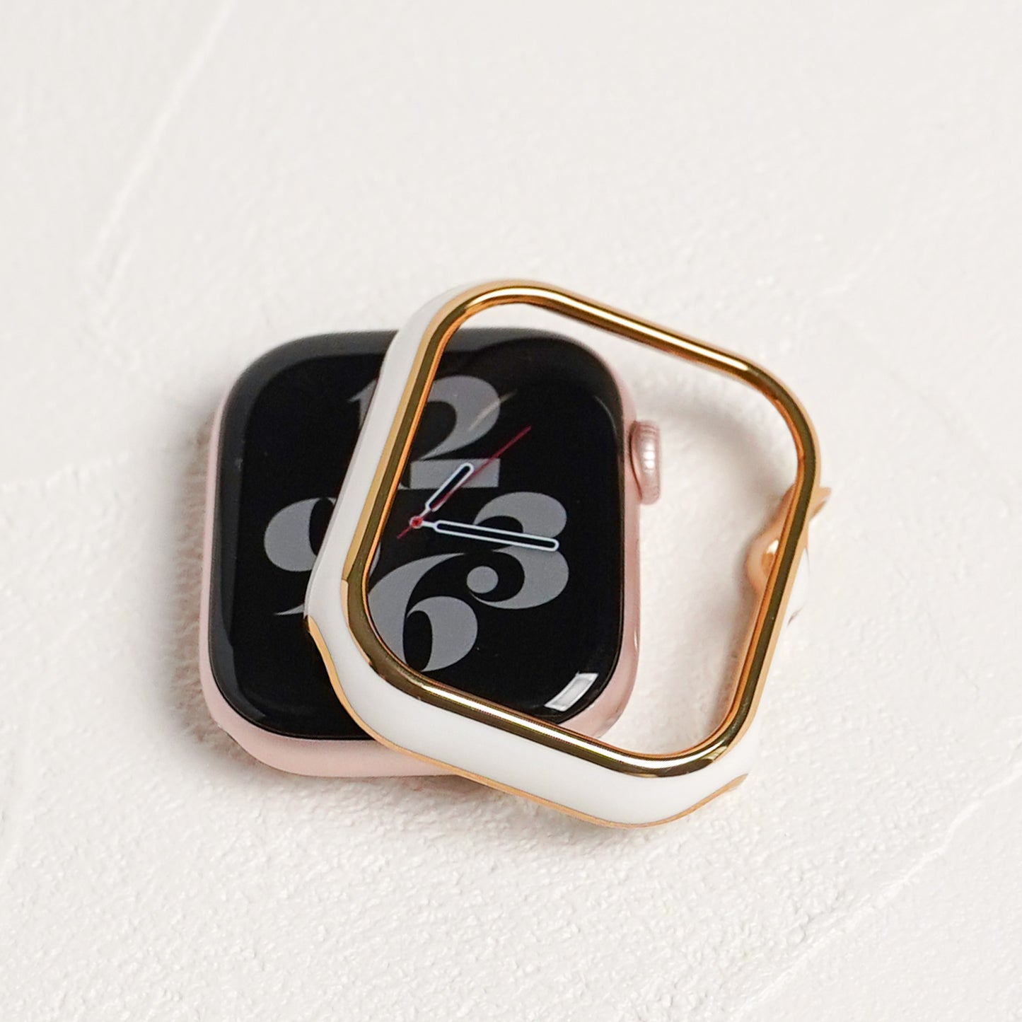 【NEW】ゴールドライン 保護フレーム ガラスなし ハードタイプ アップルウォッチ ケース Apple Watch