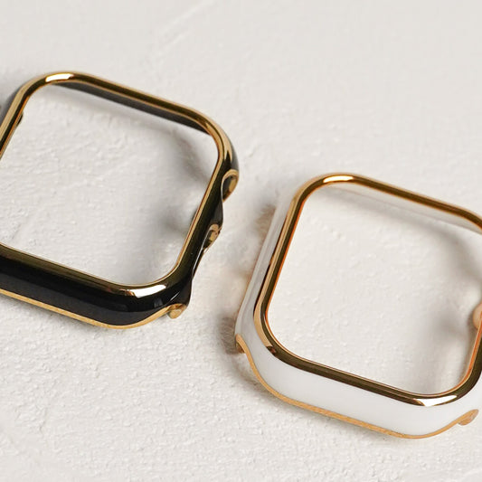 【NEW】ゴールドライン 保護フレーム ガラスなし ハードタイプ アップルウォッチ ケース Apple Watch