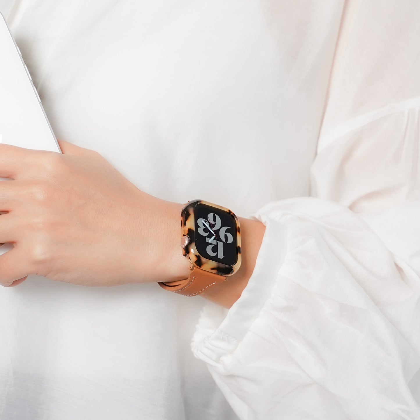 【NEW】樹脂 マーブル 保護フレーム ガラスなし ハードタイプ アップルウォッチ ケース Apple watch