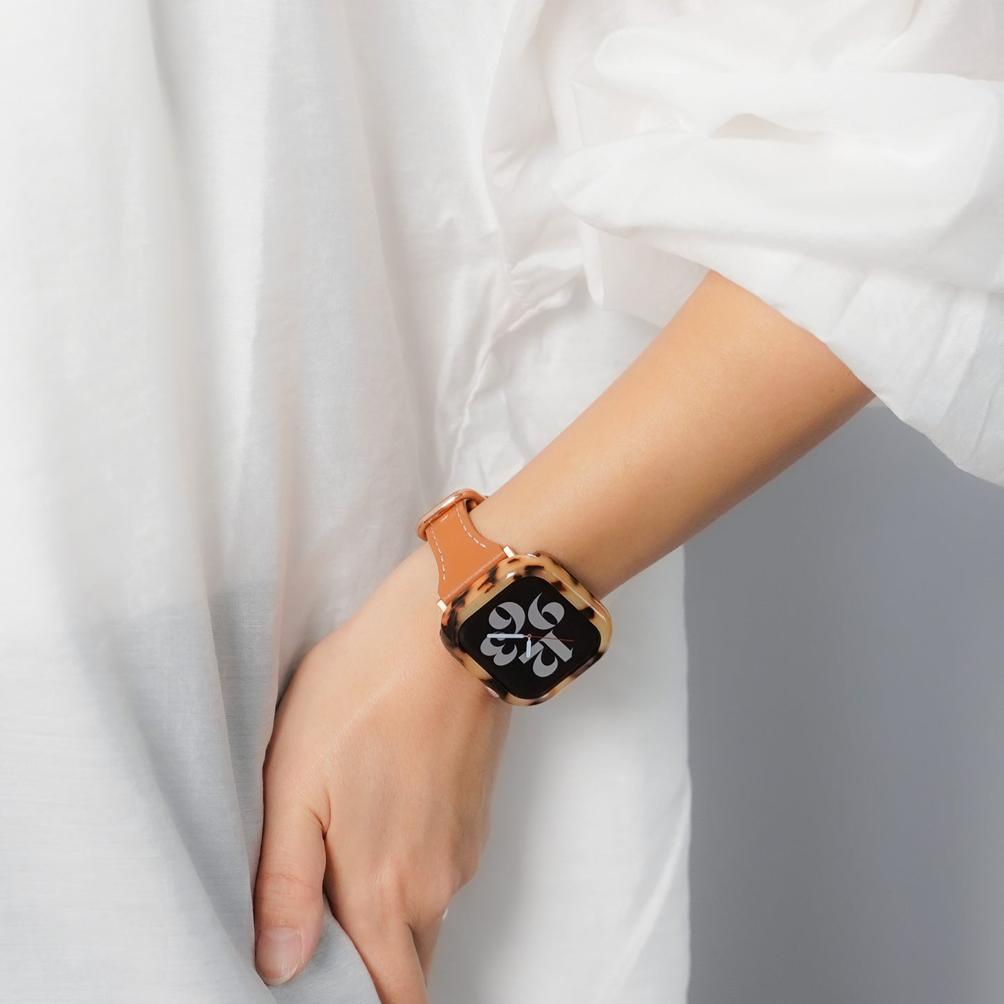 【NEW】樹脂 マーブル 保護フレーム ガラスなし ハードタイプ アップルウォッチ ケース Apple watch